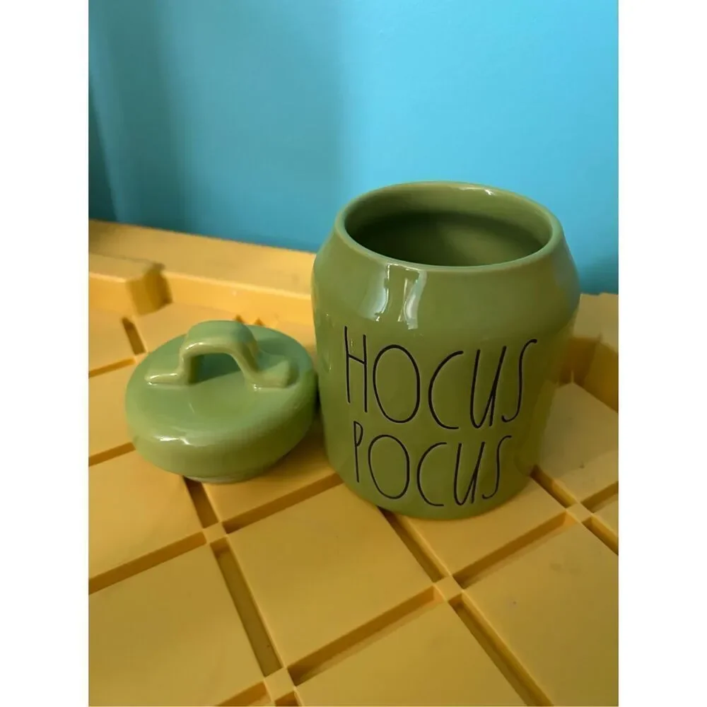 Rae Dunn Hocus Pocus Green Canister
